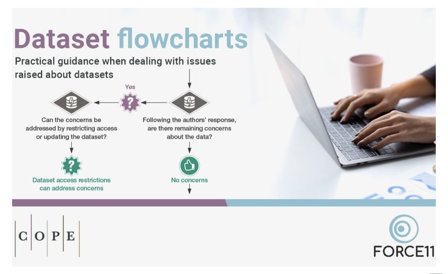 Announcing new resources from the FORCE11-COPE Research Data Publishing Ethics Working Group: flowcharts!